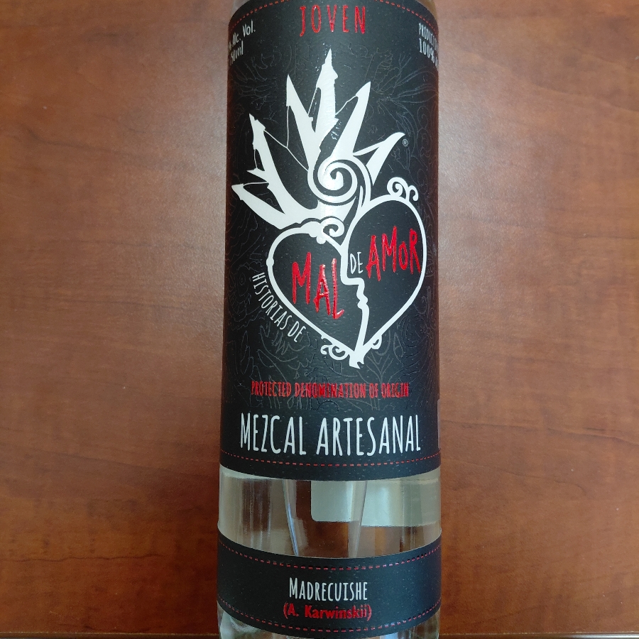 Mal de Amor Mezcal Artesanal Madrequiche Joven