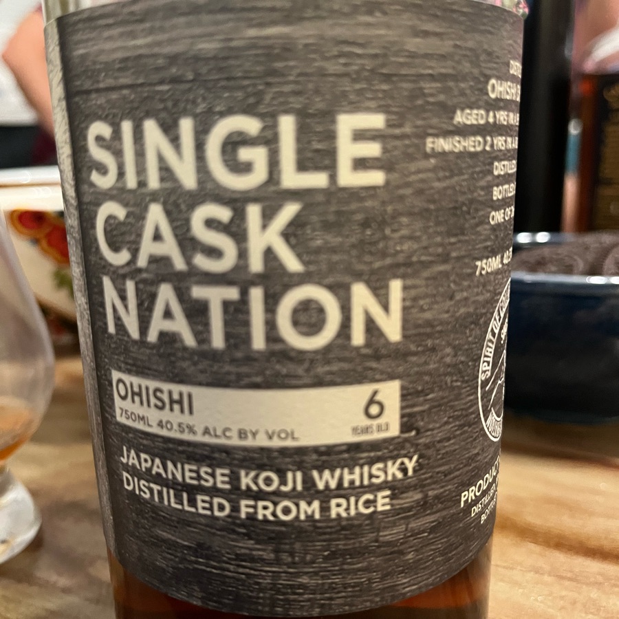 Ohishi 6 Years (Single Cask Nation)