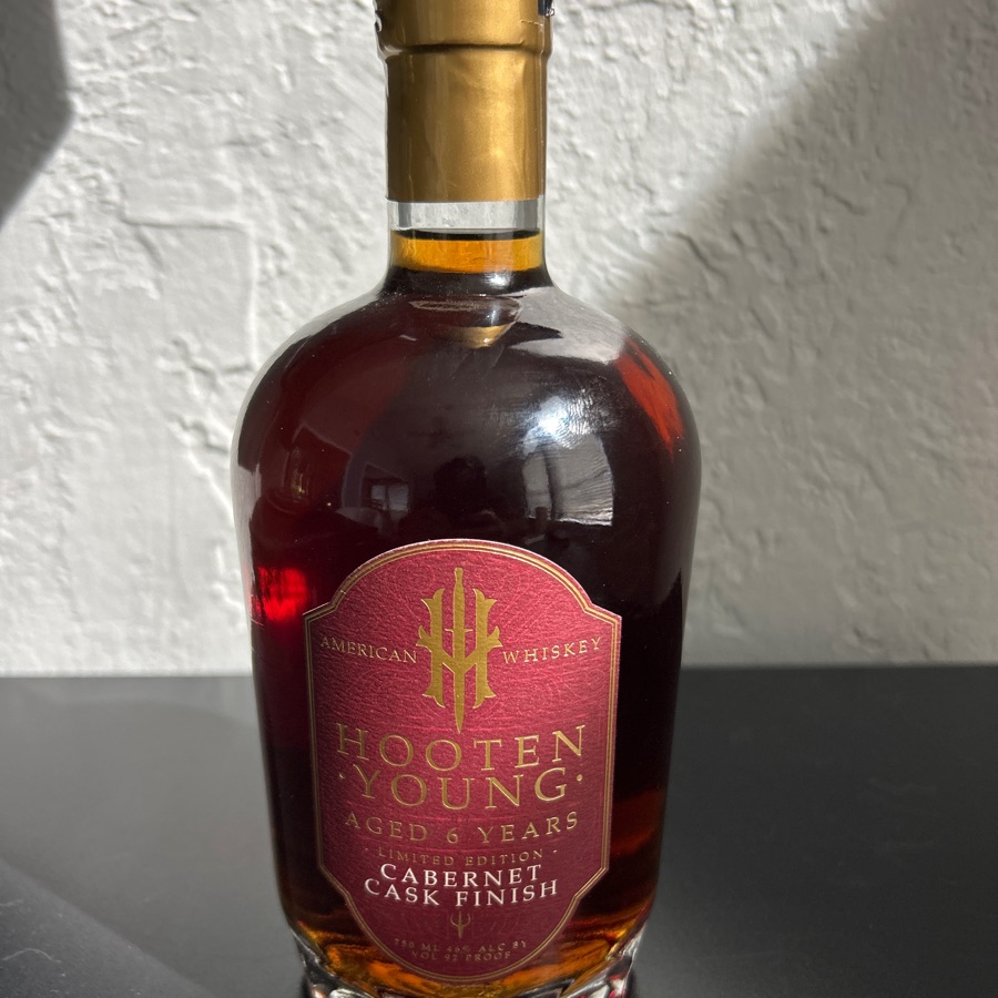 Hooten Young 6 Year Cabernet Cask Finish Whiskey