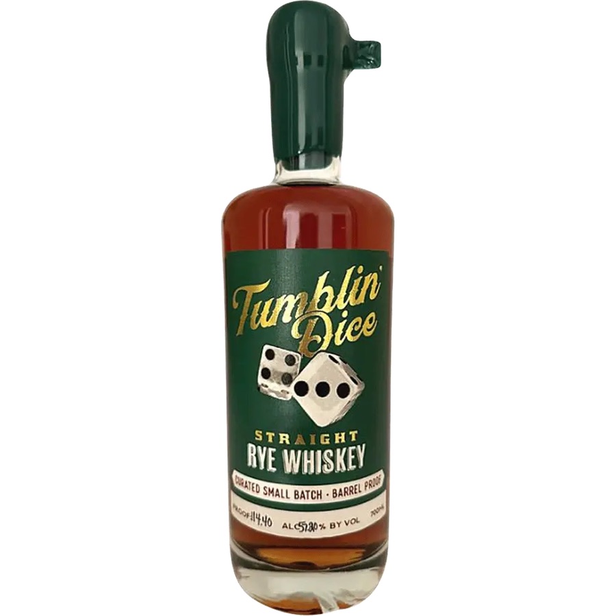 Tumblin' Dice Curated Small Batch Barrel Proof Straight Rye Whiskey (7 year)