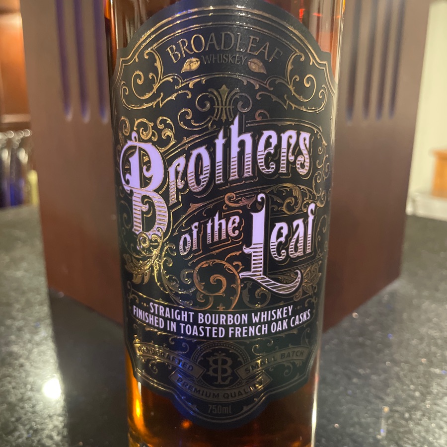 Brothers of the Leaf Straight Bourbon Finished in Toasted French Oak