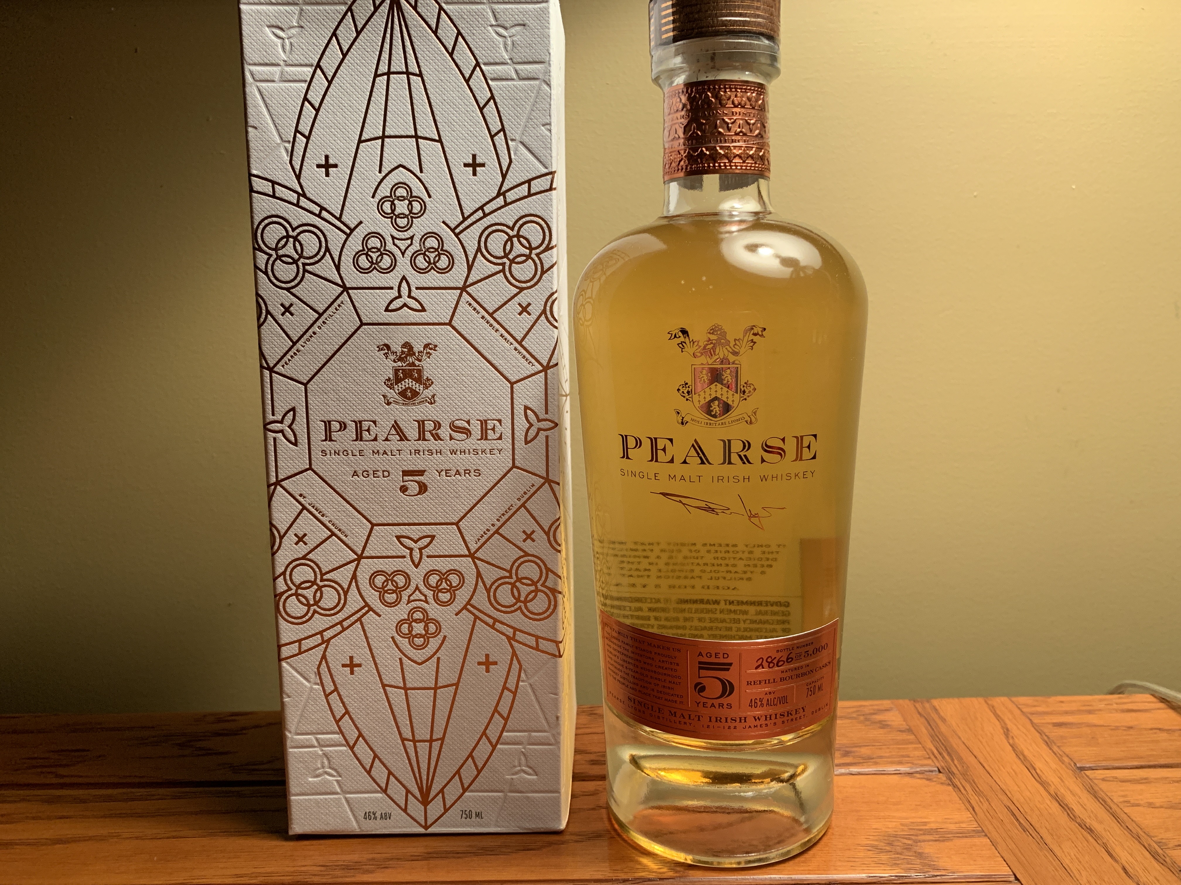 Pearse single malt Irish whiskey