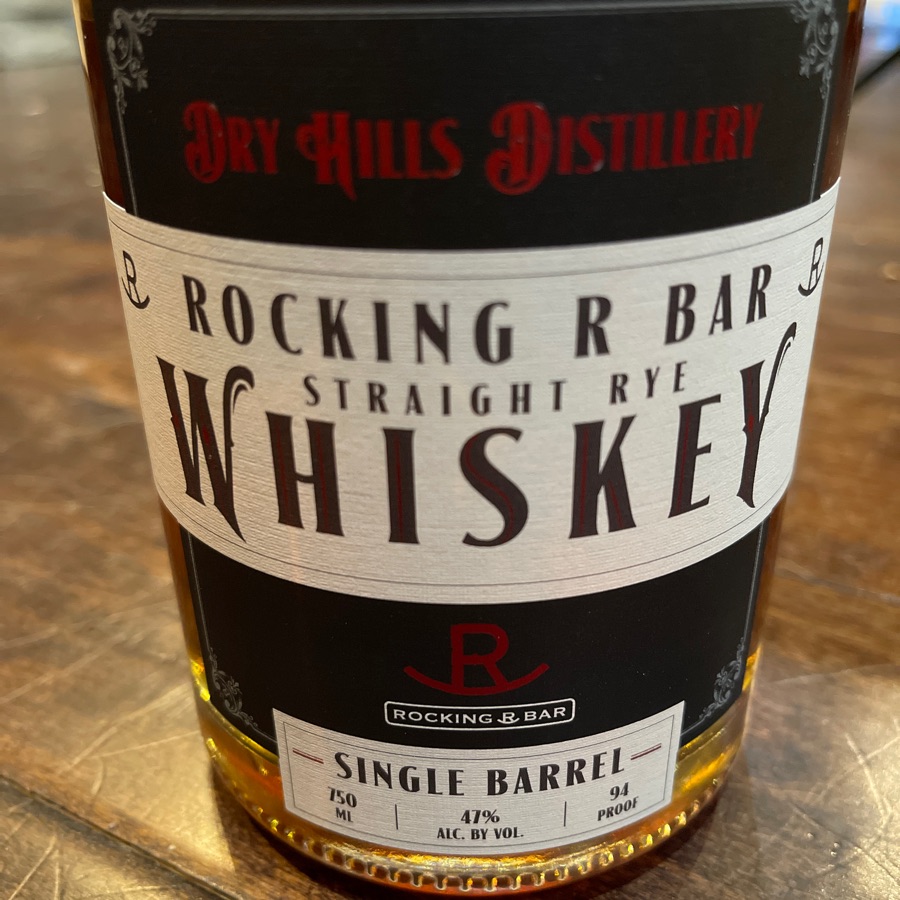 Rocking R Bar Straight Rye Whiskey