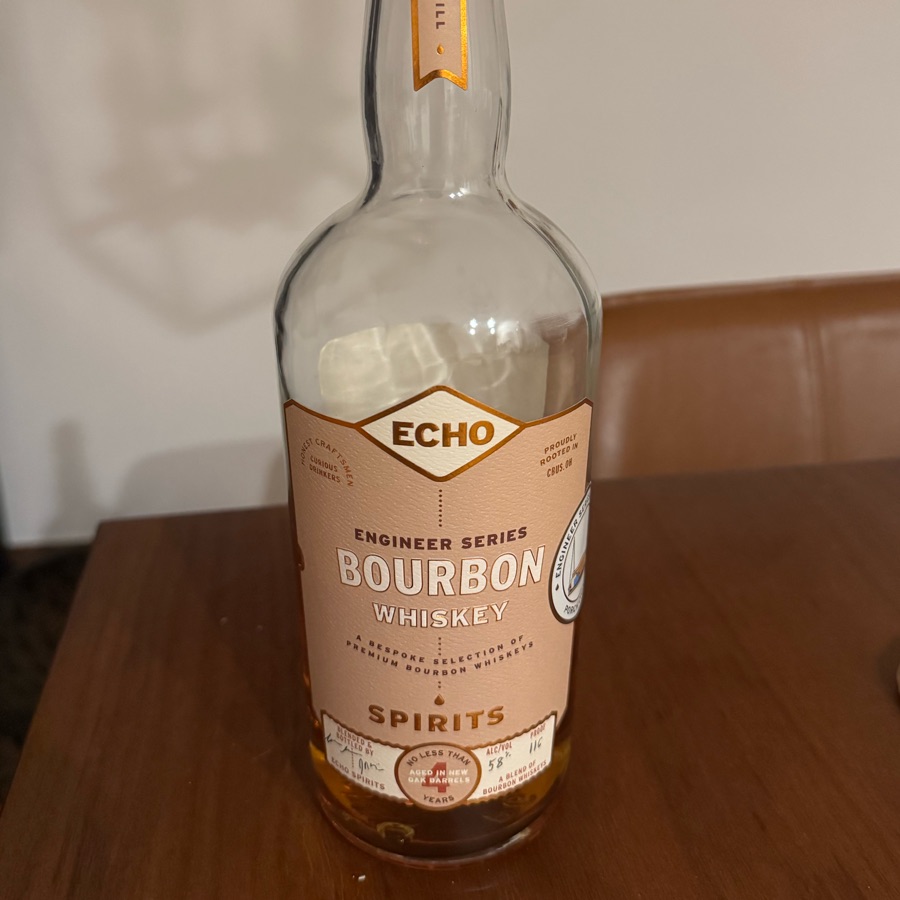 Echo Spirits Engineer Series Bourbon Whiskey