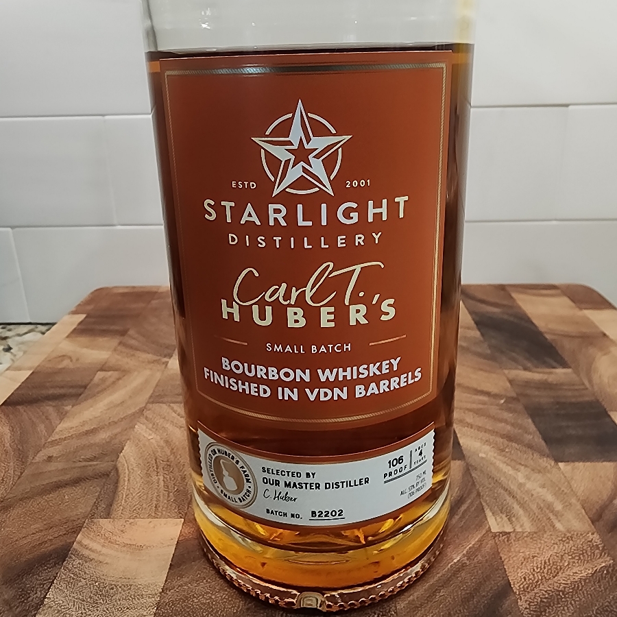 Starlight Distillery Bourbon Whiskey Finished in VDN Barrels