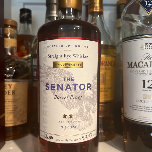 The Senator Barrel Proof Straight Rye (Pigtails SP)