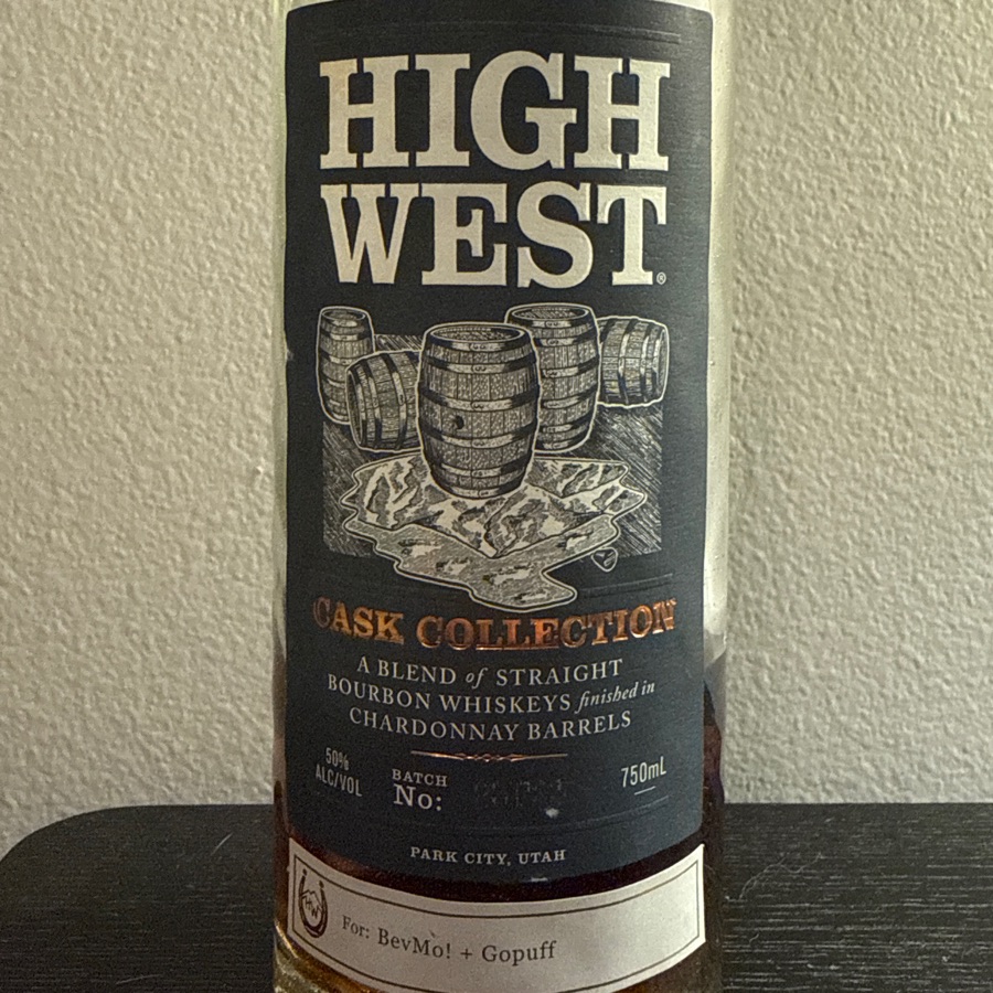 High West Cask Collection - Blend of Straight Burbon Whiskeys Finished In Chardonay Barrels