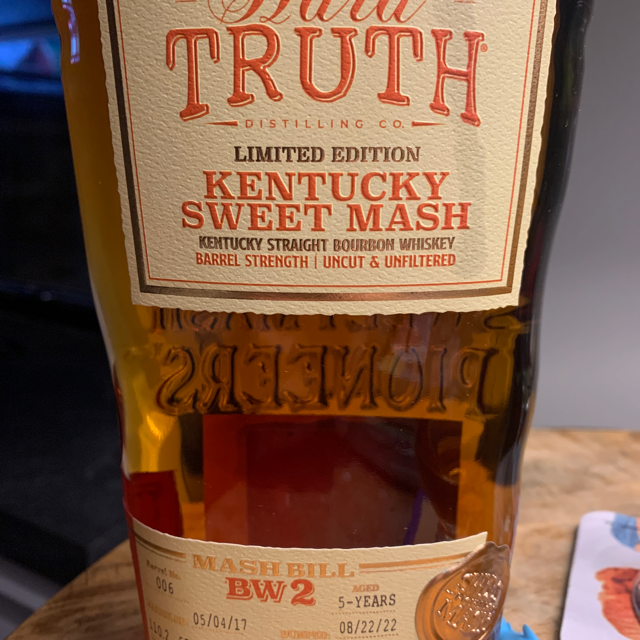 Hard Truth Limited Edition Kentucky Sweet Mash Barrel Strength (Bee Liquors - The Bourbon Adventure Pick)