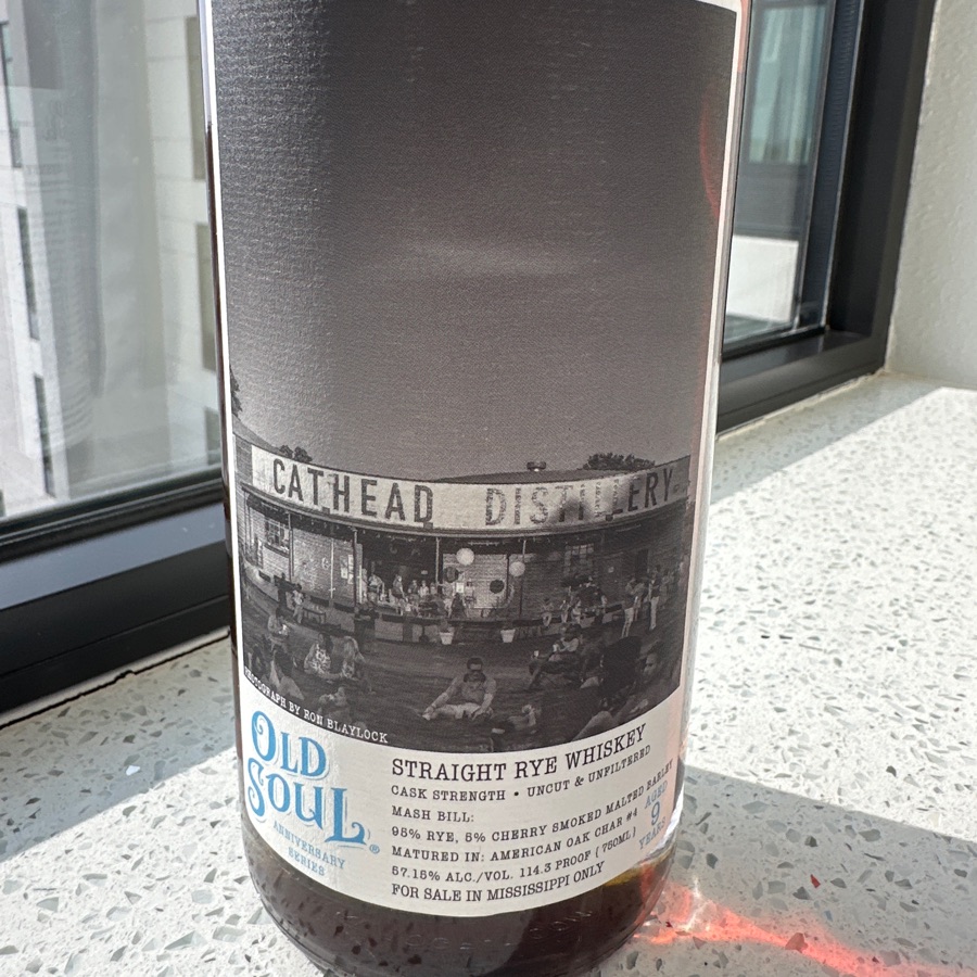 Old Soul straight rye whiskey (anniversary series)