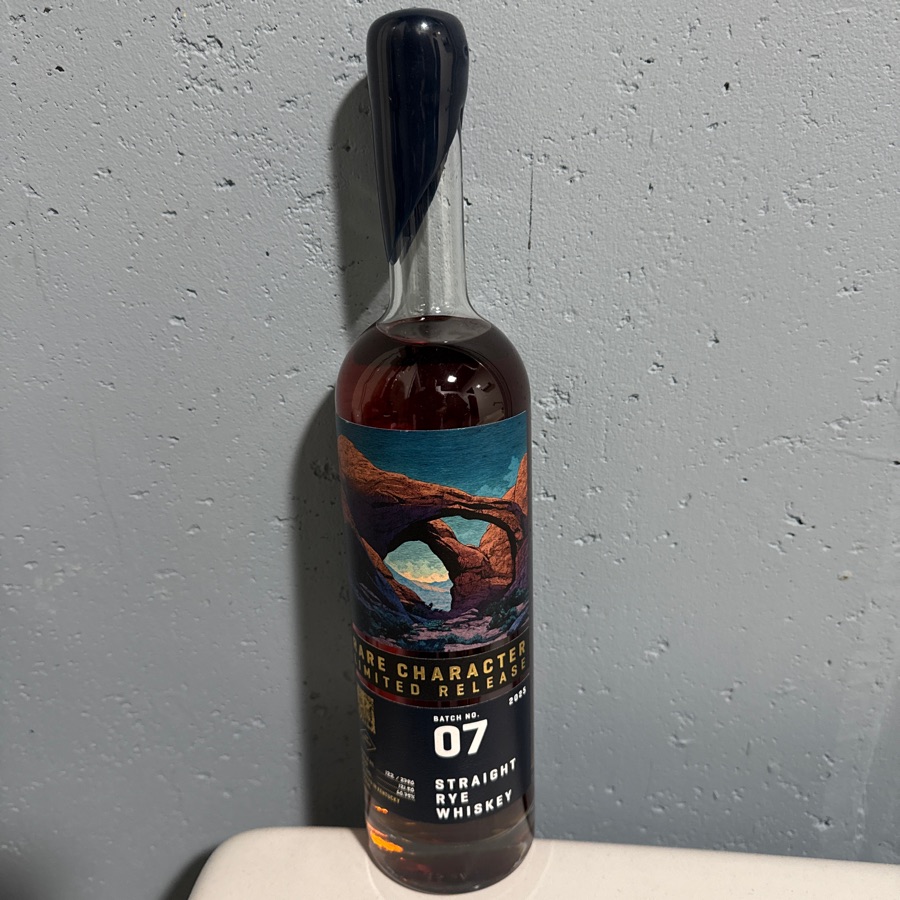 Rare Character Limited Release Batch 07 Straight Rye Whiskey