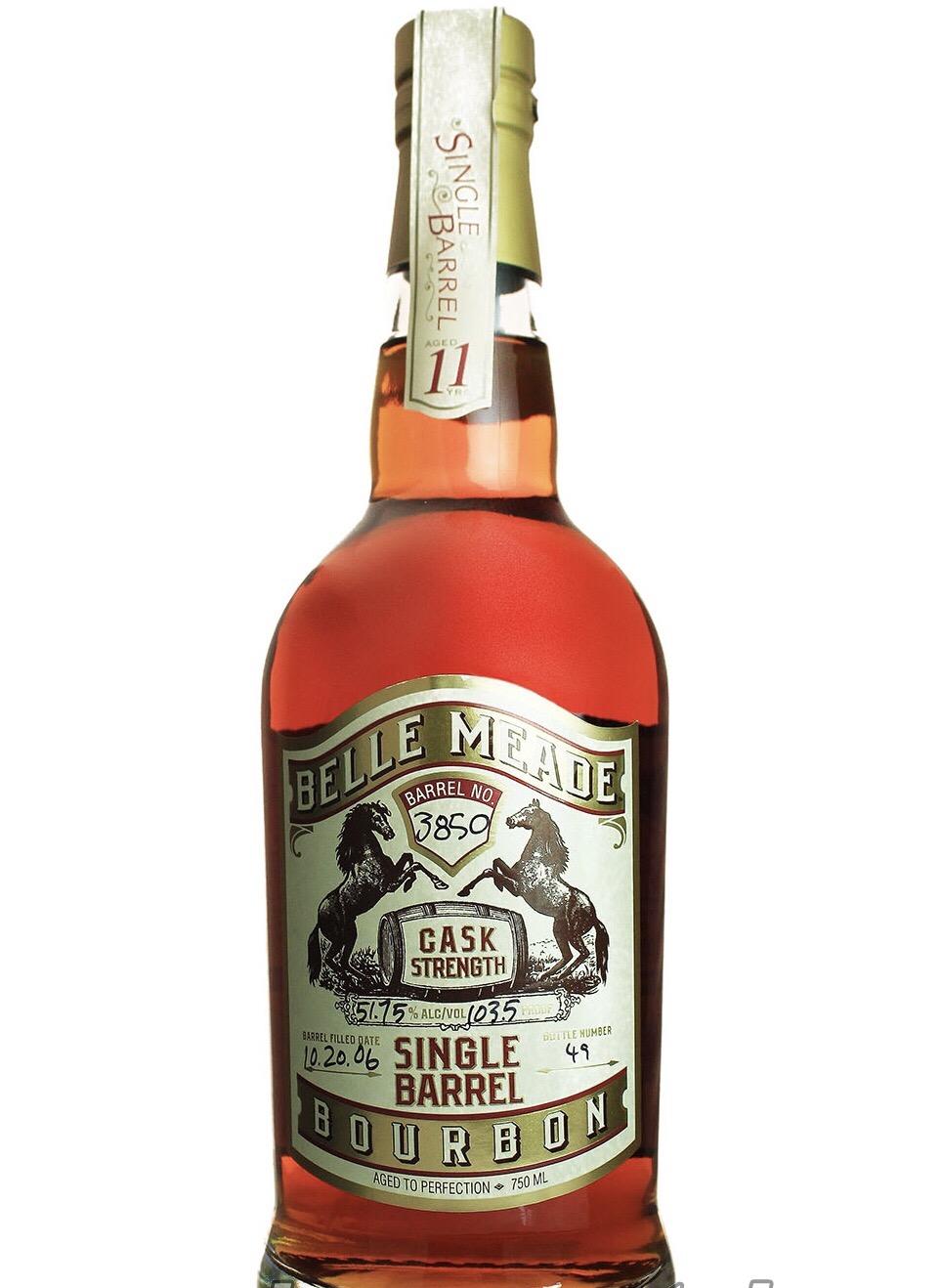 Belle Meade Cask Strength Single Barrel Bourbon 11 Year