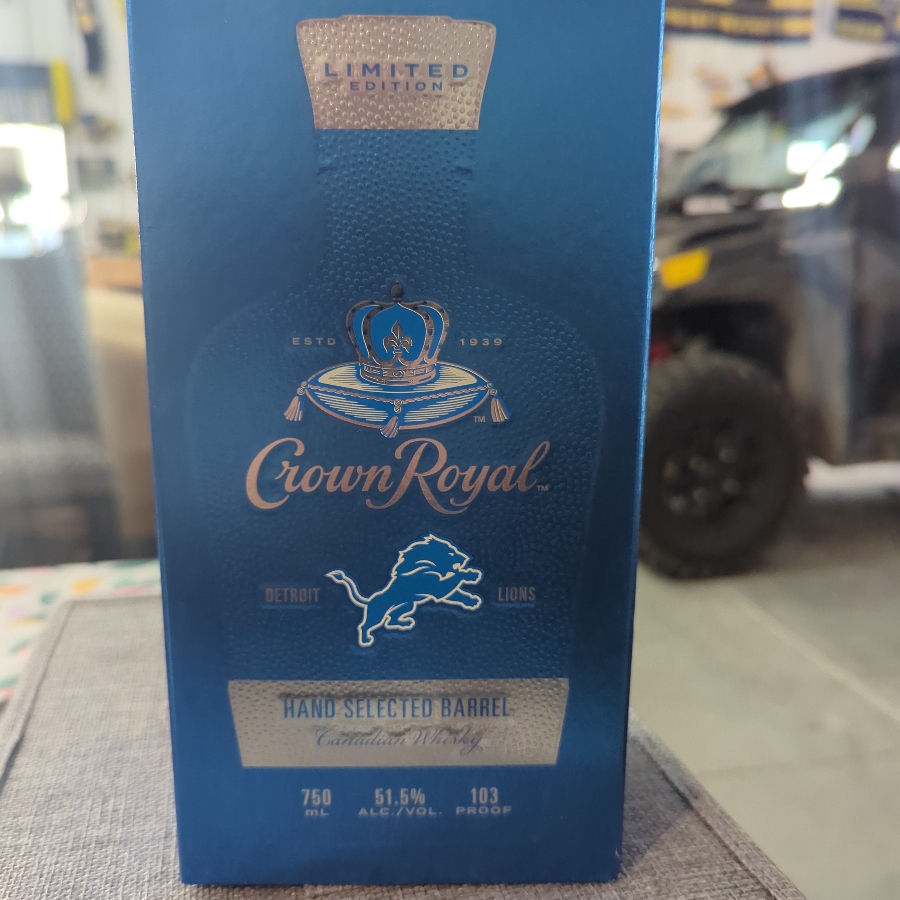 Crown Royal Hand Selected Barrel Detroit Lions