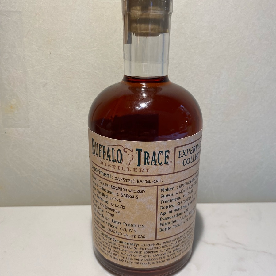 Buffalo Trace Experimental Collection: Oversized Barrel 250L