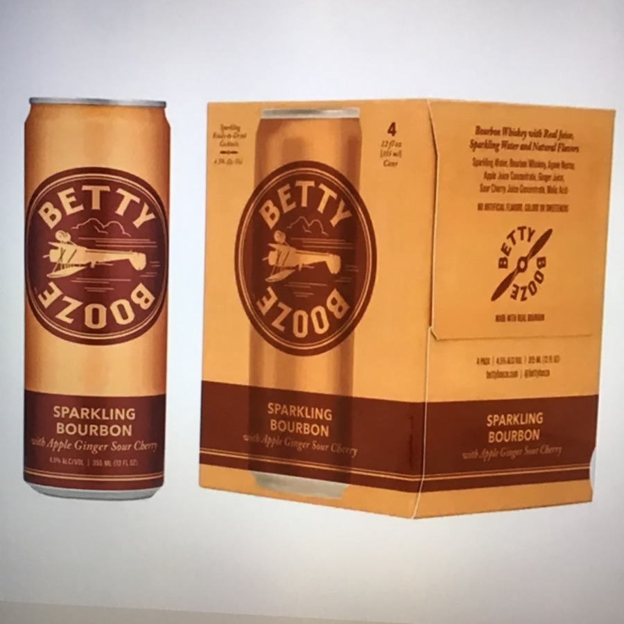 Betty Booze Sparkling Bourbon with Apple Ginger Sour Cherry
