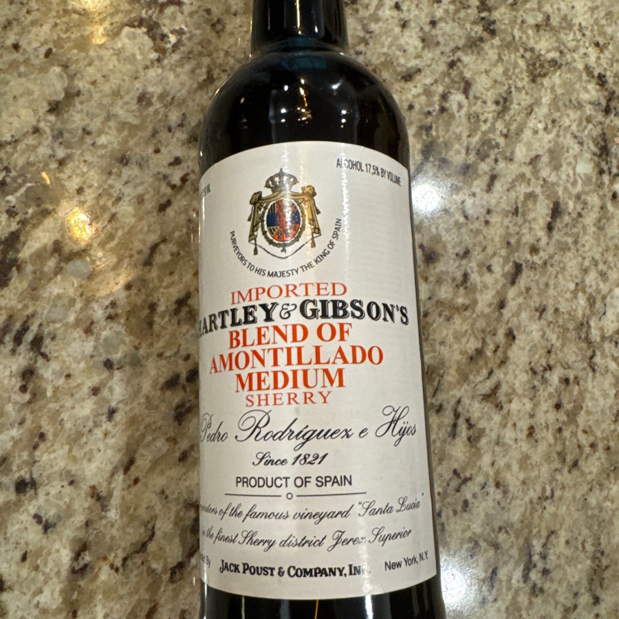 Hartley & Gibson Blend of Amontillado Medium Sherry