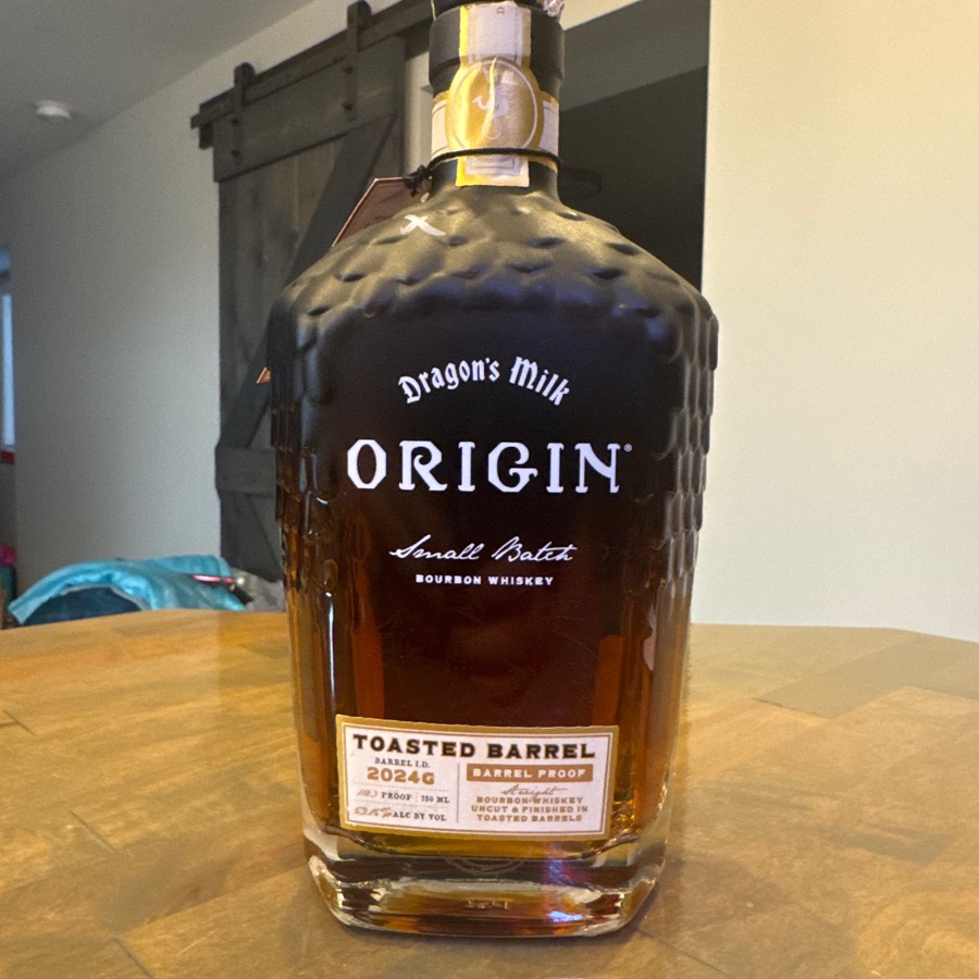 Dragon's Milk Origin Toasted Barrel 2024G Barrel Proof