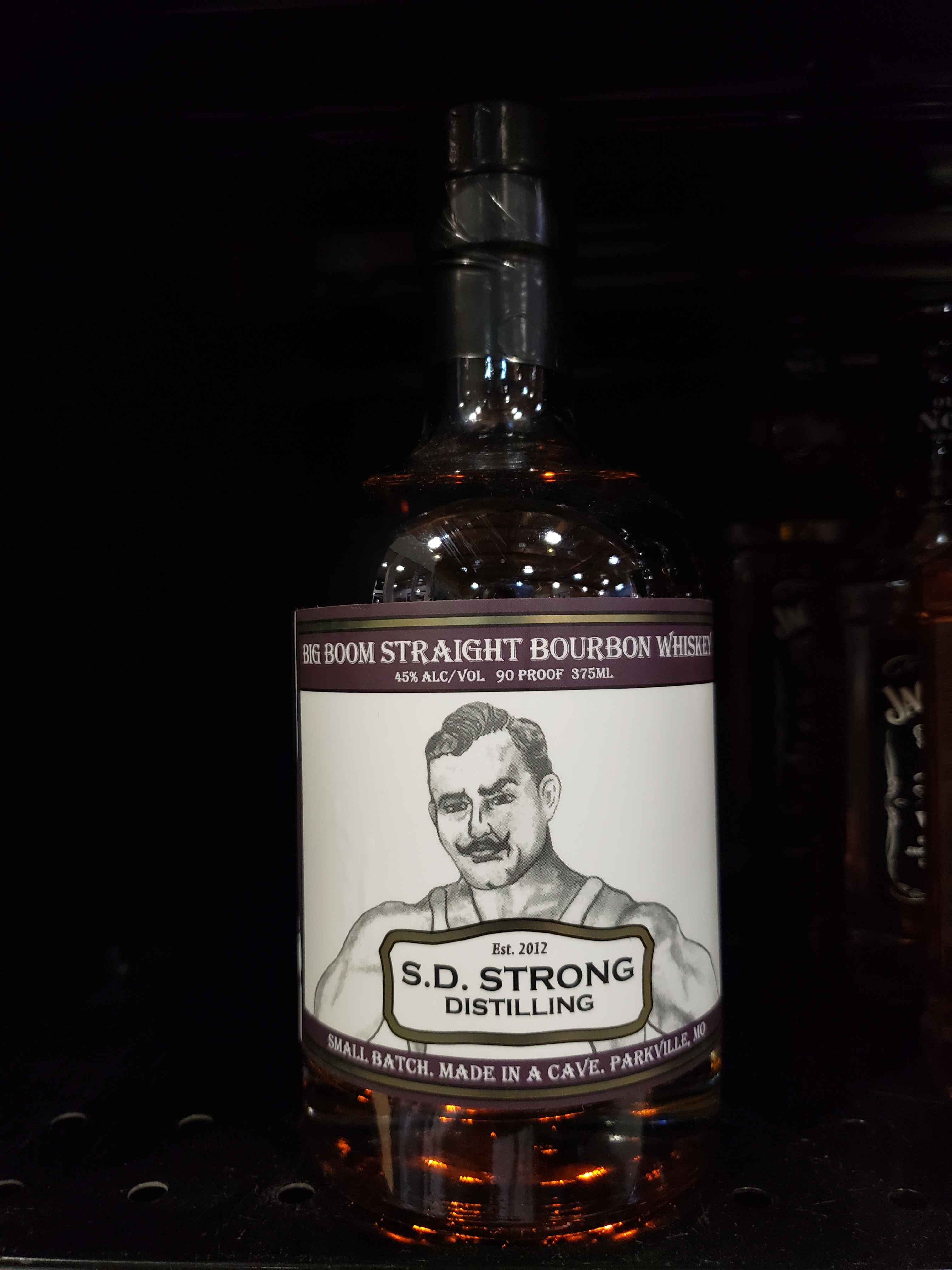 S.D. Strong Big Boom Straight Bourbon Whiskey