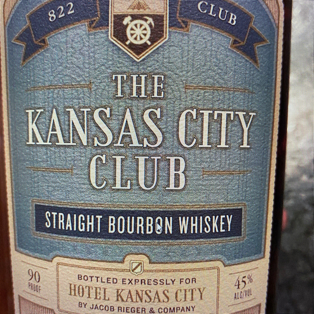 The Kansas City Club Straight Bourbon Whiskey