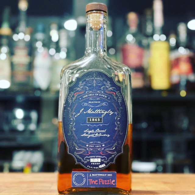 J. Mattingly 1845 Single Barrel Straight Whiskey "The Puzzle"