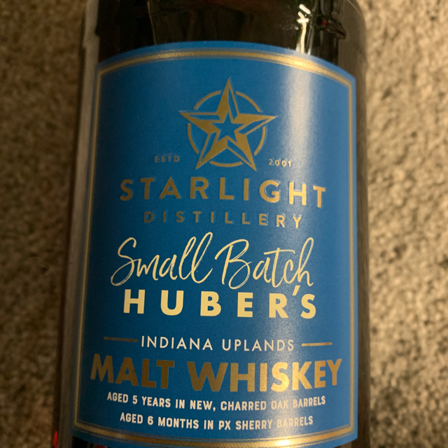 Starlight Small Batch Huber's Malt Whiskey