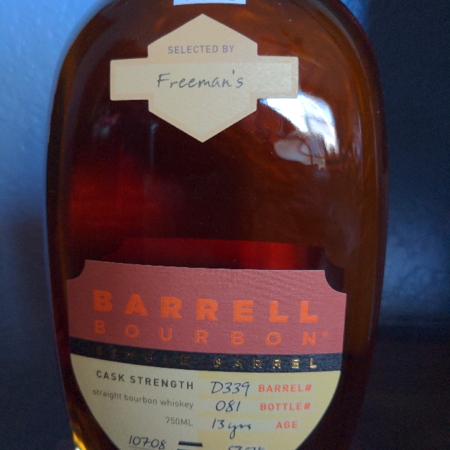 Barrell Bourbon Single Barrel #D339