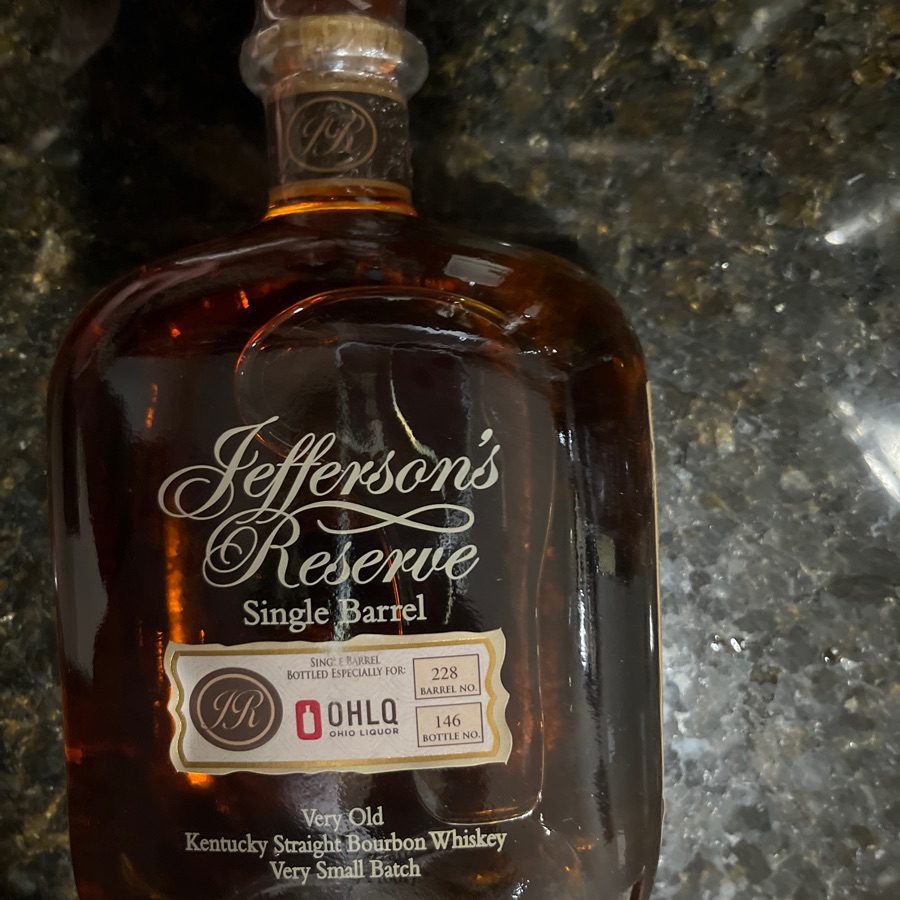 Jefferson reserve single barrel, very small batch OHLQ