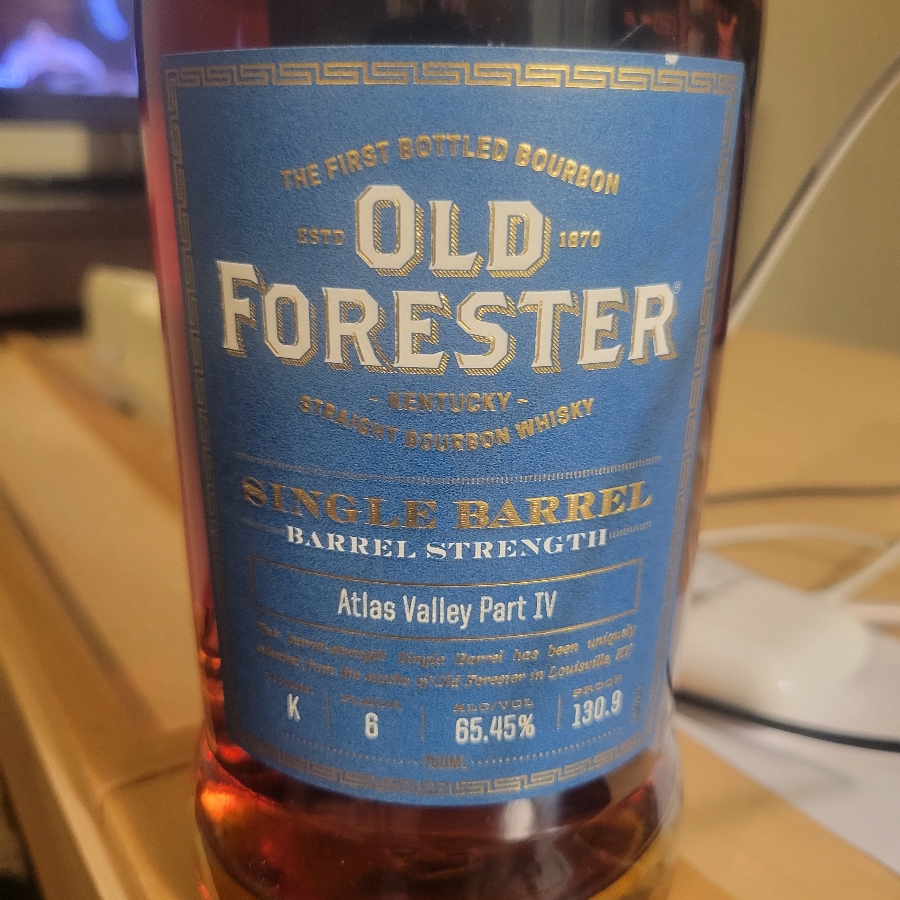 Old Forester Single Barrel Barrel Strength (Atlas Valley Part IV)