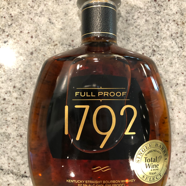 1792 Full Proof Straight Bourbon (TW Pick, Barrel No. 4278)