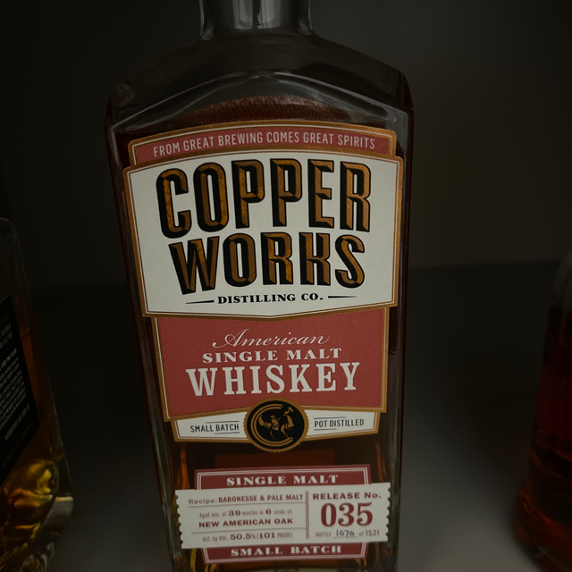 Copper works American single malt