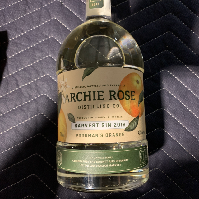 Archie Rose Harvest Gin 2019