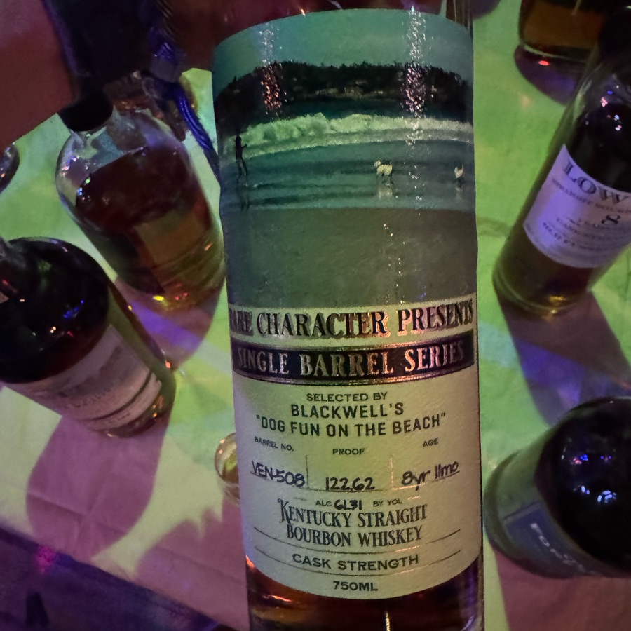 Rare Character Single Barrel (Blackwell's Dog Fun on the Beach)