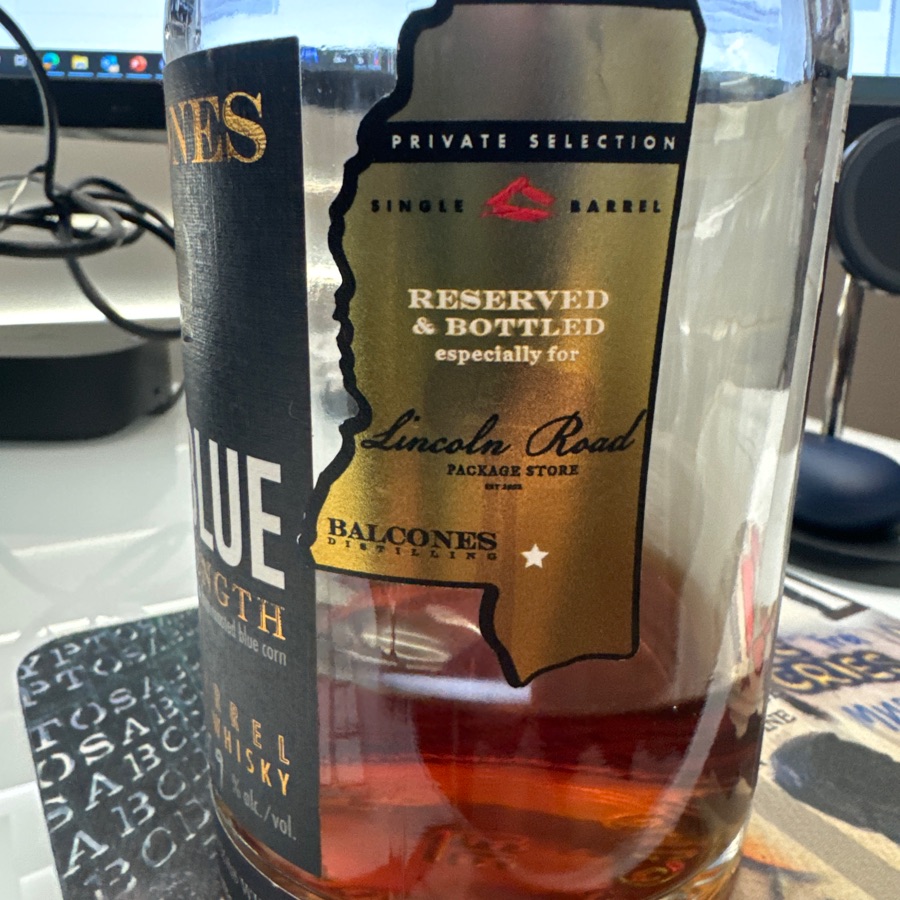 Balcones True Blue Cask Strength #17353 - Lincoln Road Store Pic