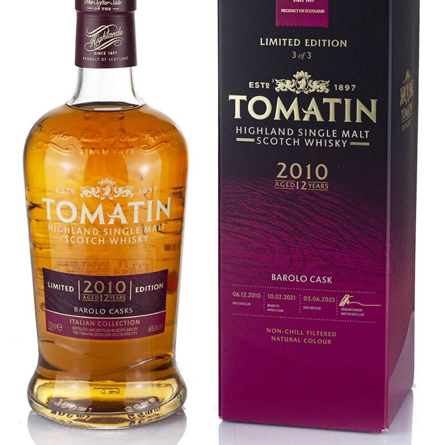 Tomatin 2010 Italian collection: Barolo Finish