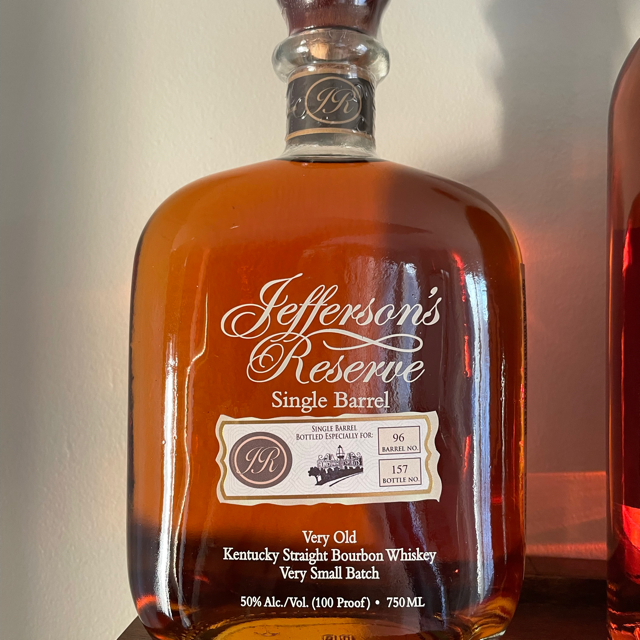 Jefferson's Reserve Single Barrel Very Old Bourbon (Hometown Spirits Store Pick)