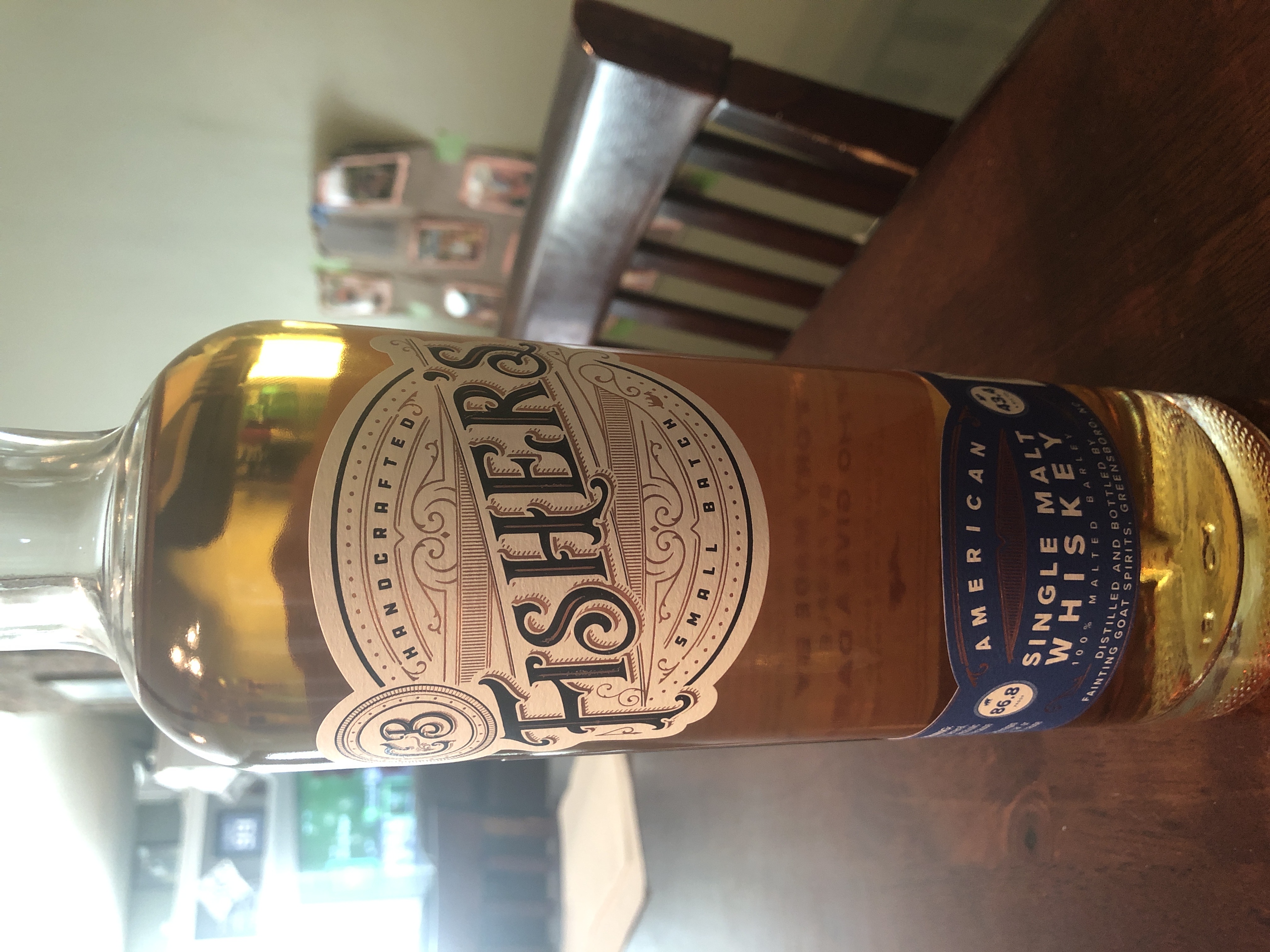 Fisher's single malt whiskey
