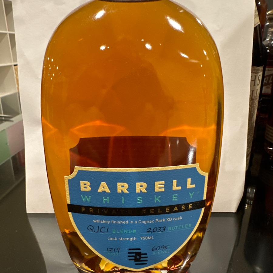 Barrell Whiskey Private Release QJC1 finished in a Cognac Park XO Cask