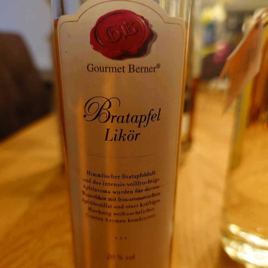 Gourmet Berner Bratapfel Likör