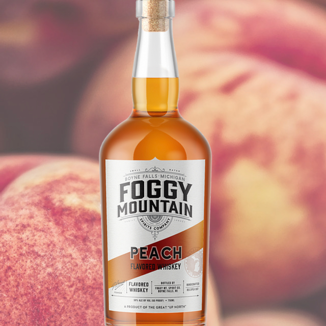 Foggy mountain peach whiskey