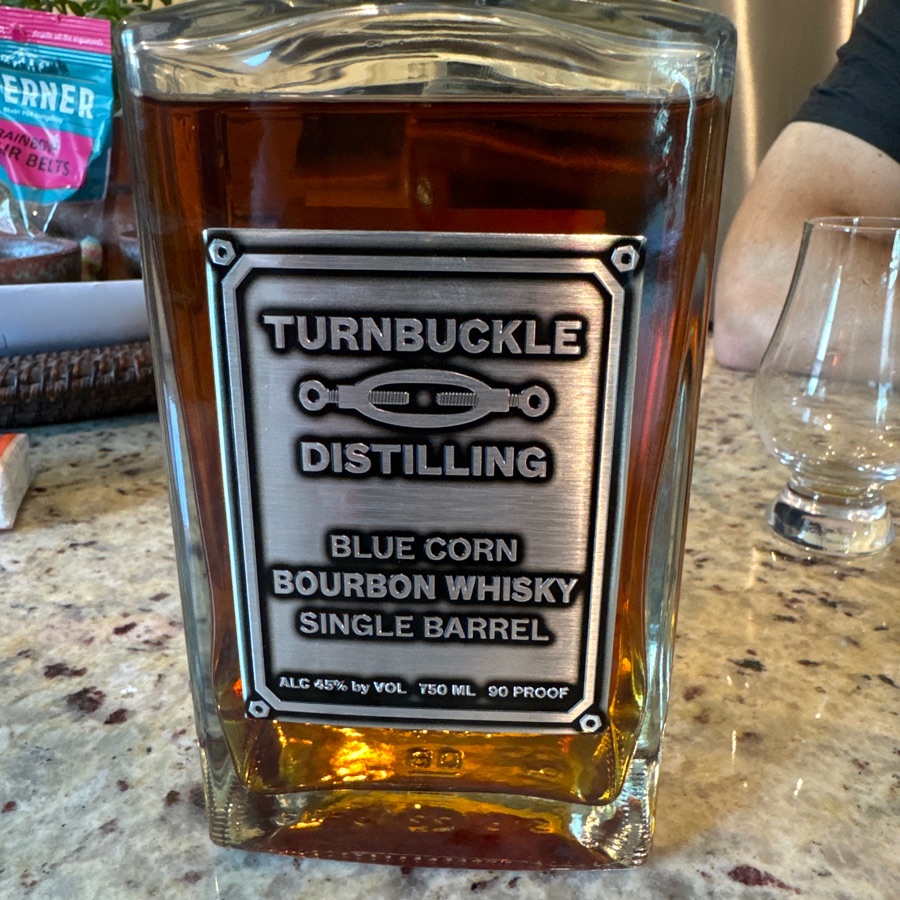 blue corn bourbon whiskey single barrel