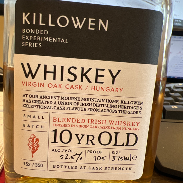 Killowen 10 Year Hungarian Oak Finish (Bonded Experimental Series)