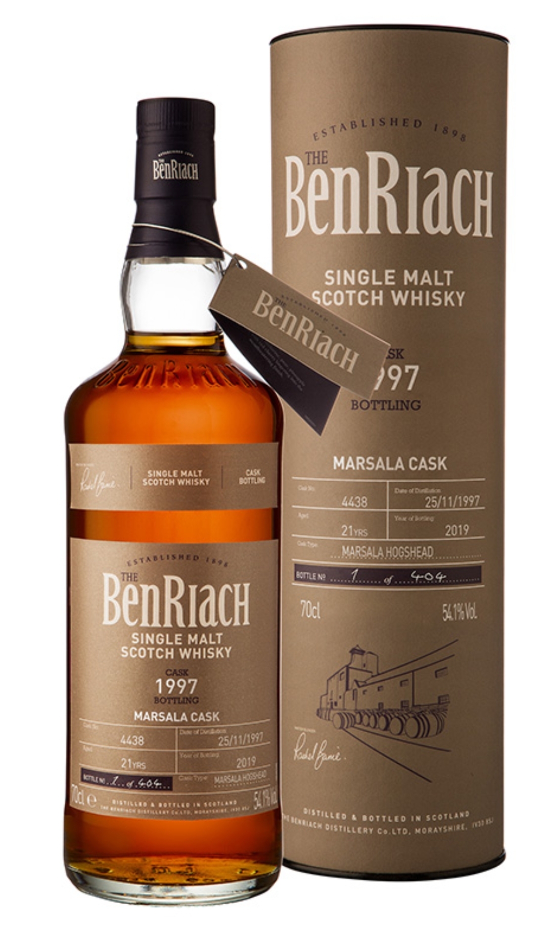Benriach 1997 21yo cask #4438 Batch 16 Marsala cask