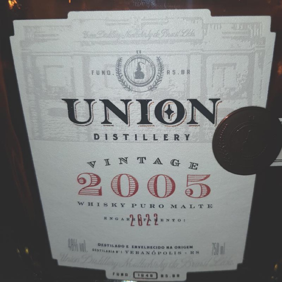 Union Pure Malt Whisky Vintage – 2005