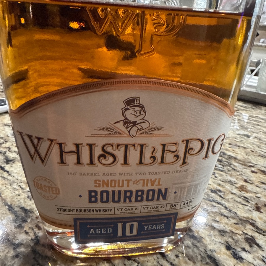 whistle pig 10 year snout and tail
