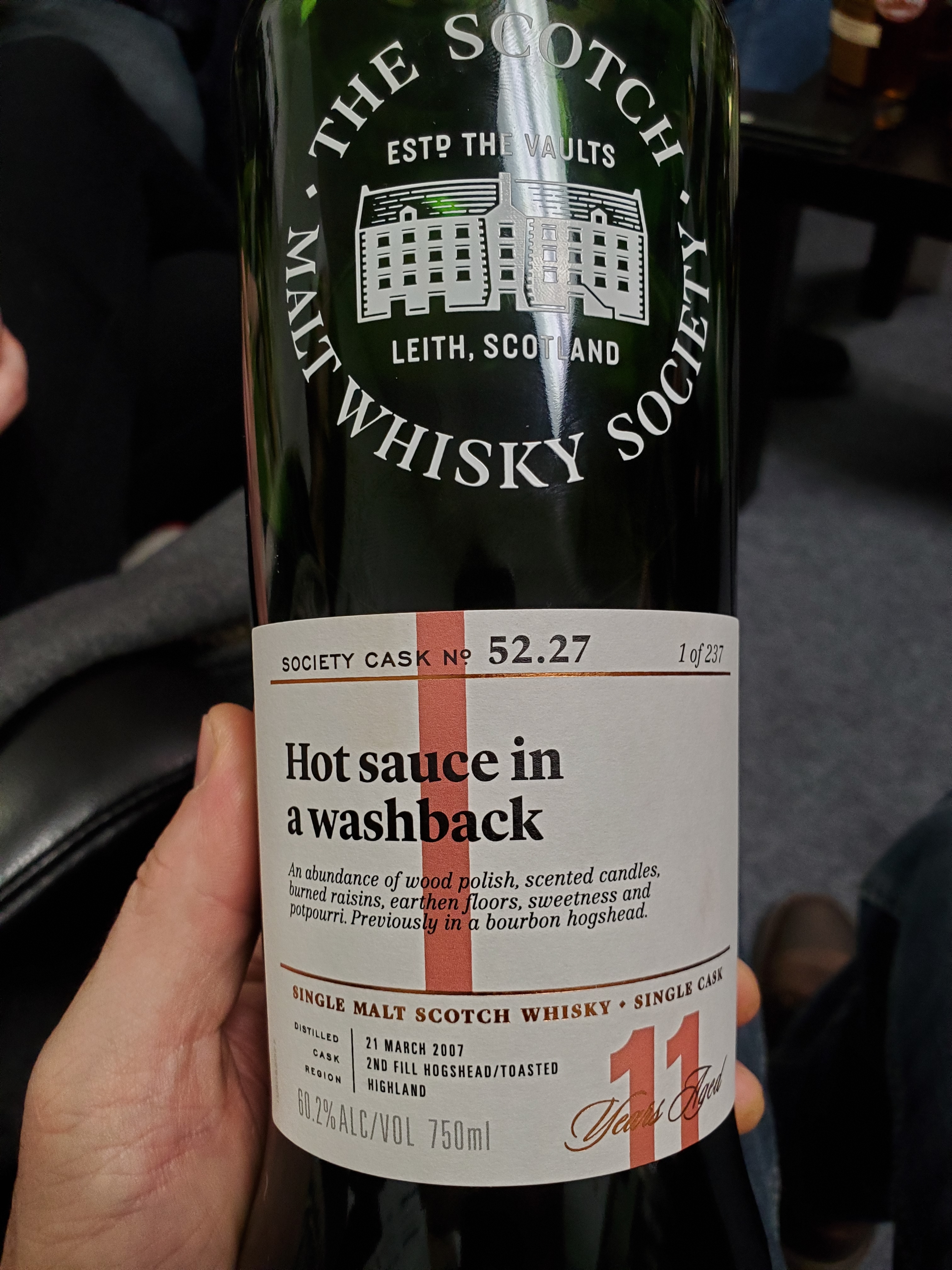 Hot Sauce in a Washback 52.27 (SMWS)