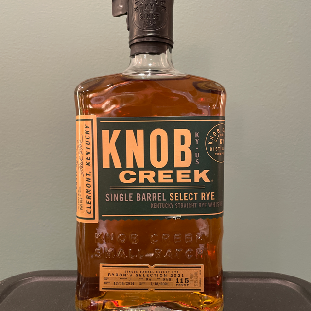Knob Creek Single Barrel Select Rye (Byron's Selection 2021)