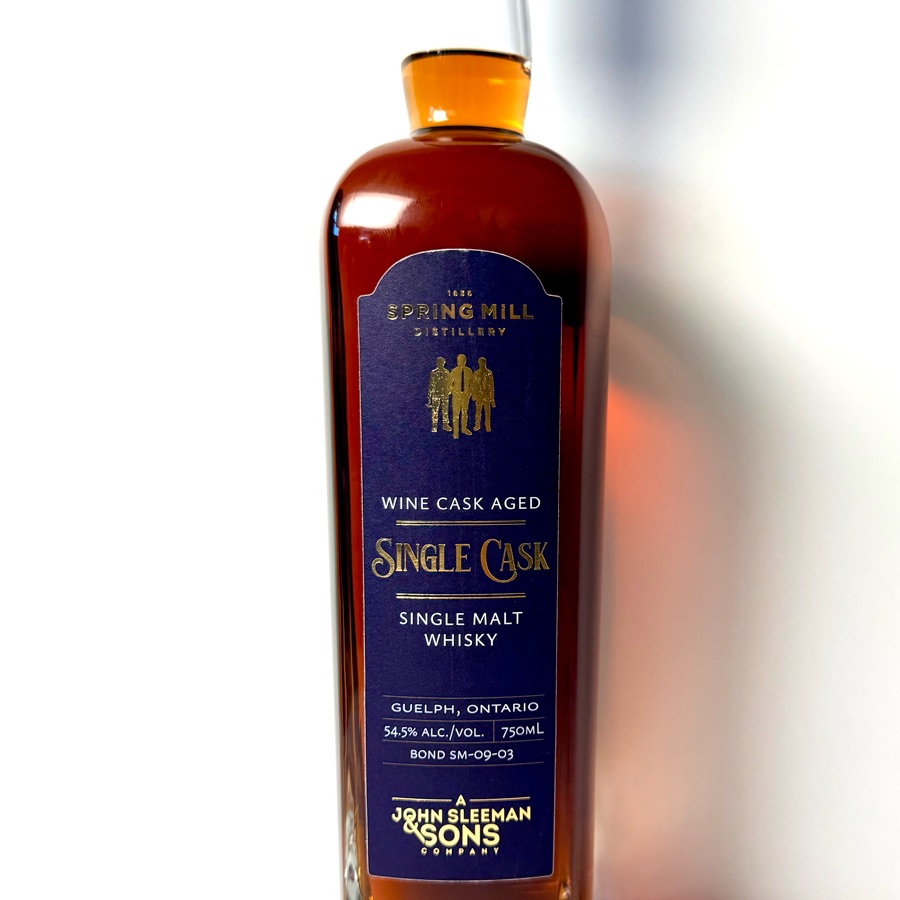 Spring Mill John Sleeman & Sons Wine Cask Aged Single Malt Whisky Single Cask