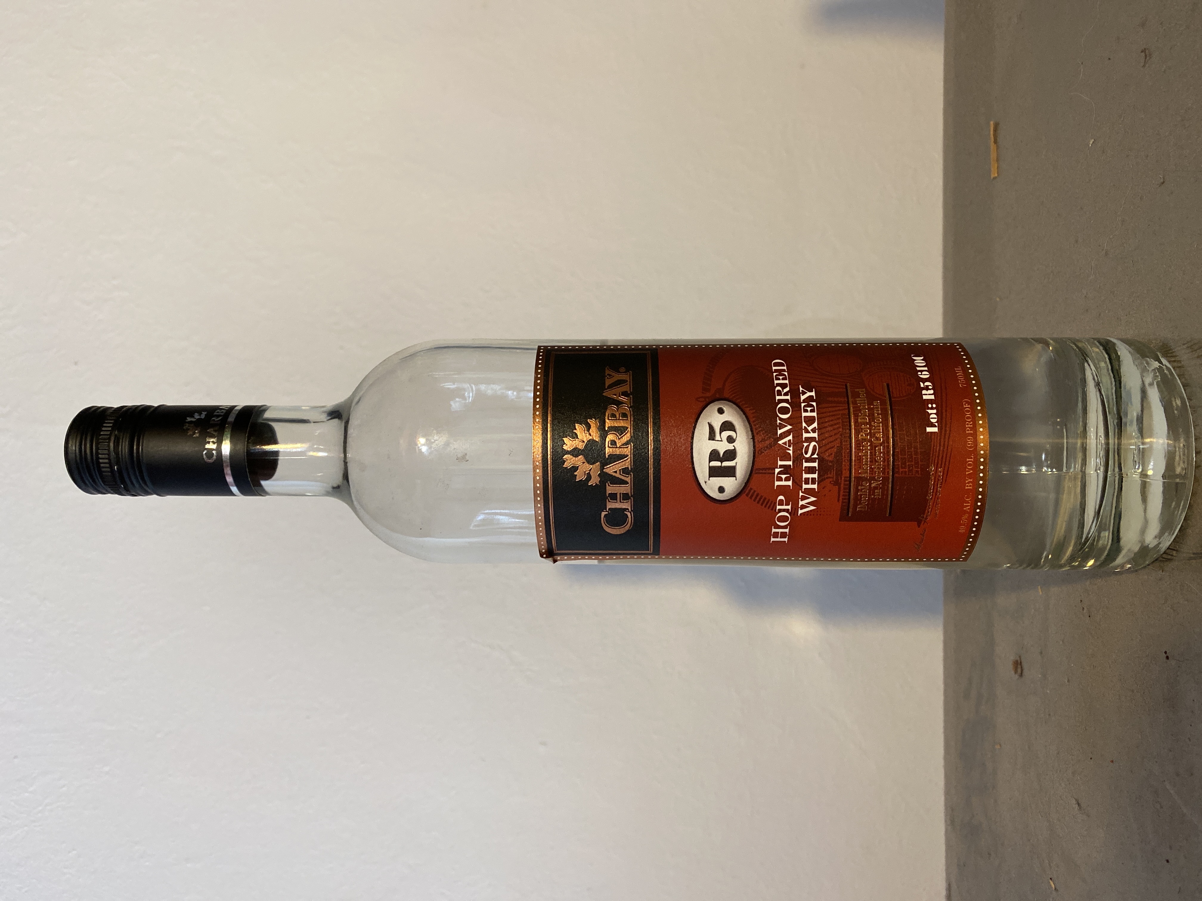 Charbay R5 Hop Flavored Whiskey Lot: R5 610C