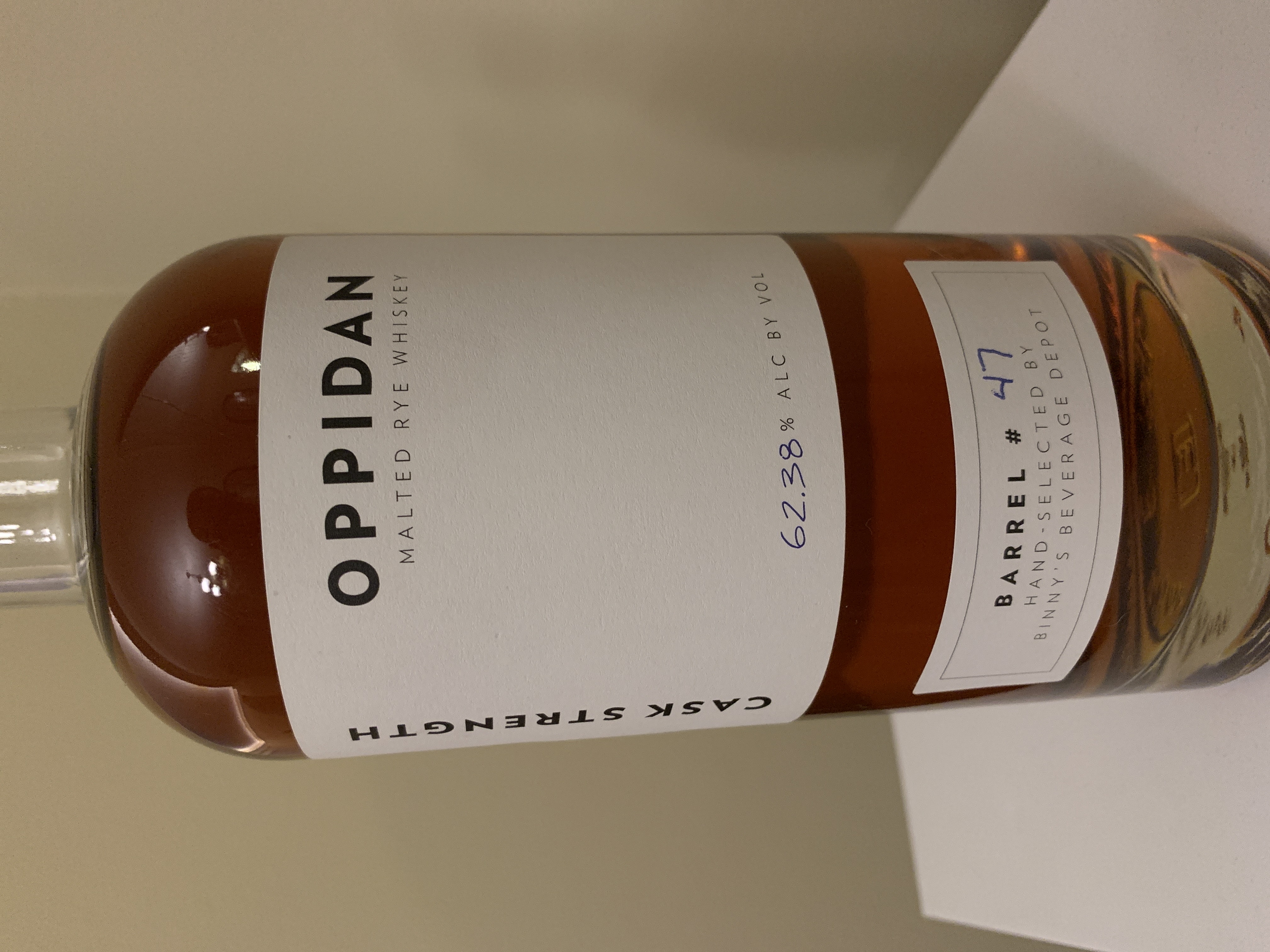 Oppidan Malted Rye Cask Strength