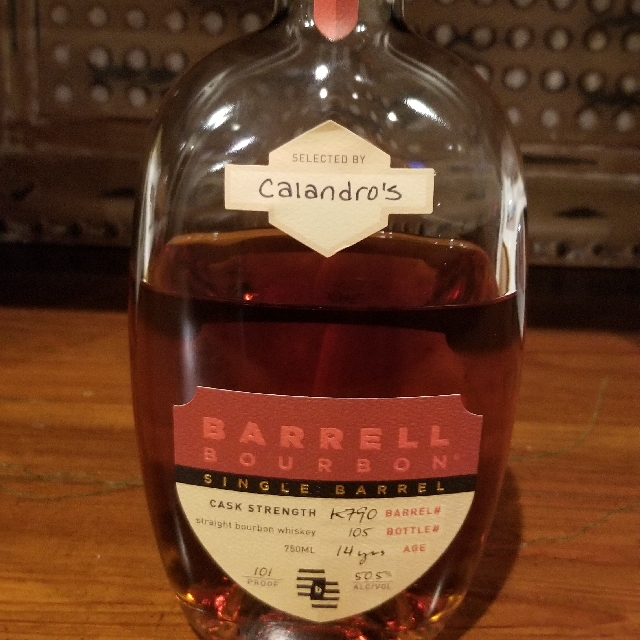 Barrel Bourbon Single Barrel Cask Strength K790