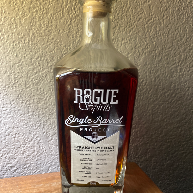 Rogue Spirits Single Barrel Project: Zinfandel Cask